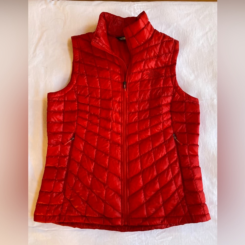Red North Face Vest